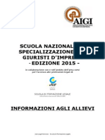 SNGI 2015 - Informazioni Utili Agli Allievi - 13064 - 01 - It PDF
