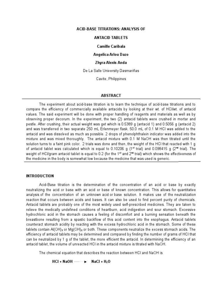 Acid-base reaction examples image