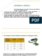 Costos Fijos, Variables y Mixtos