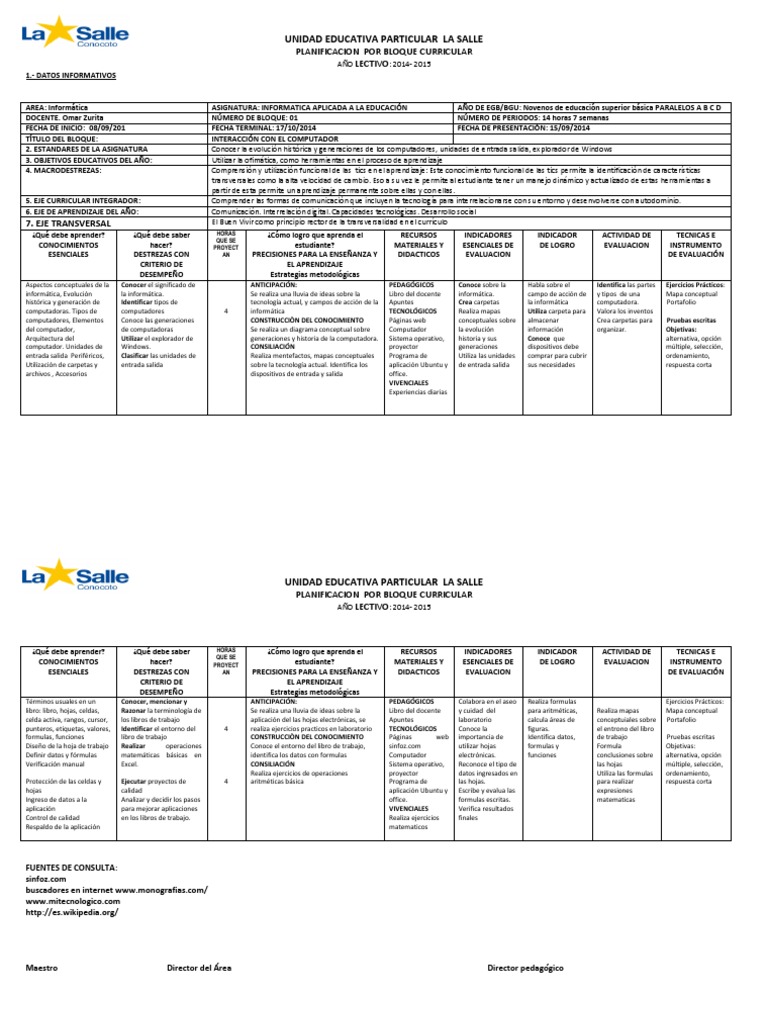 PLAN9NOS | PDF | Plan de estudios | Aprendizaje