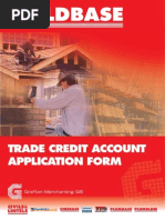 Trade Credit Account Application Form