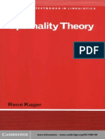 Optimality Theory - Kager