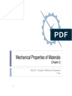 Mechanical Properties of Materials: (Chapter 2)