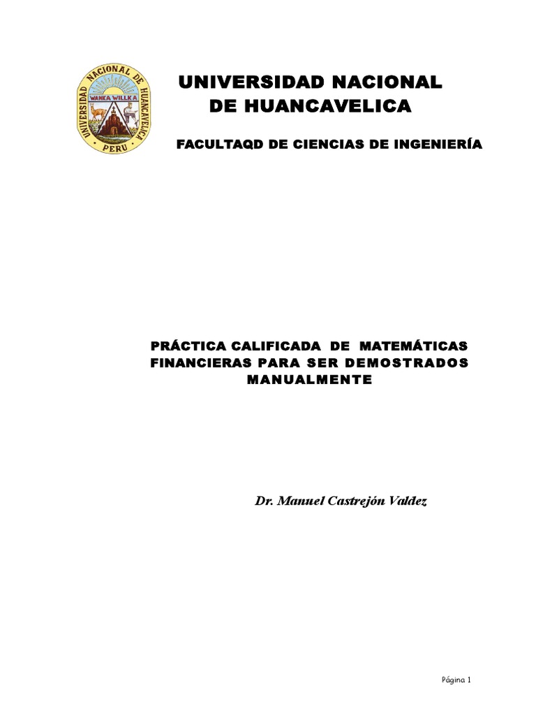 Ejercicios Matematicas Financieras | PDF | Interés | Tasas de interés