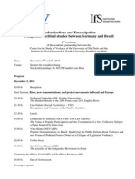Modernizations and Emancipation Comparative Critical Studies Between Germany and Brazil