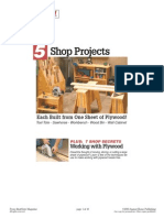 Ebooks Woodworking Plans - Five Plywood Projects