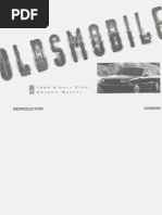 Download 1994 Oldsmobile Eighty Eight Owners by erjenkins1 SN27480320 doc pdf