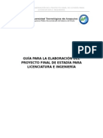 Guía Propuesta para La Elaboración de Memoria de Estadía