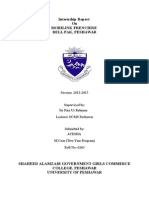 Internship Report On Mobilink Frenchise Bell Pak, Peshawar: Session: 2013-2015