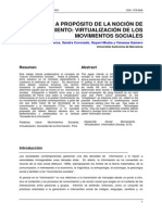 Acero - 2005 - A Propósito de La Noción de Movimiento Virtualización de Los Movimientos Sociales