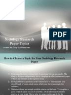Sociology research paper divorce