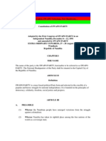 Swapo Party Constitution