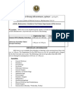 AIIMS Bhubaneswar OPD Schedule