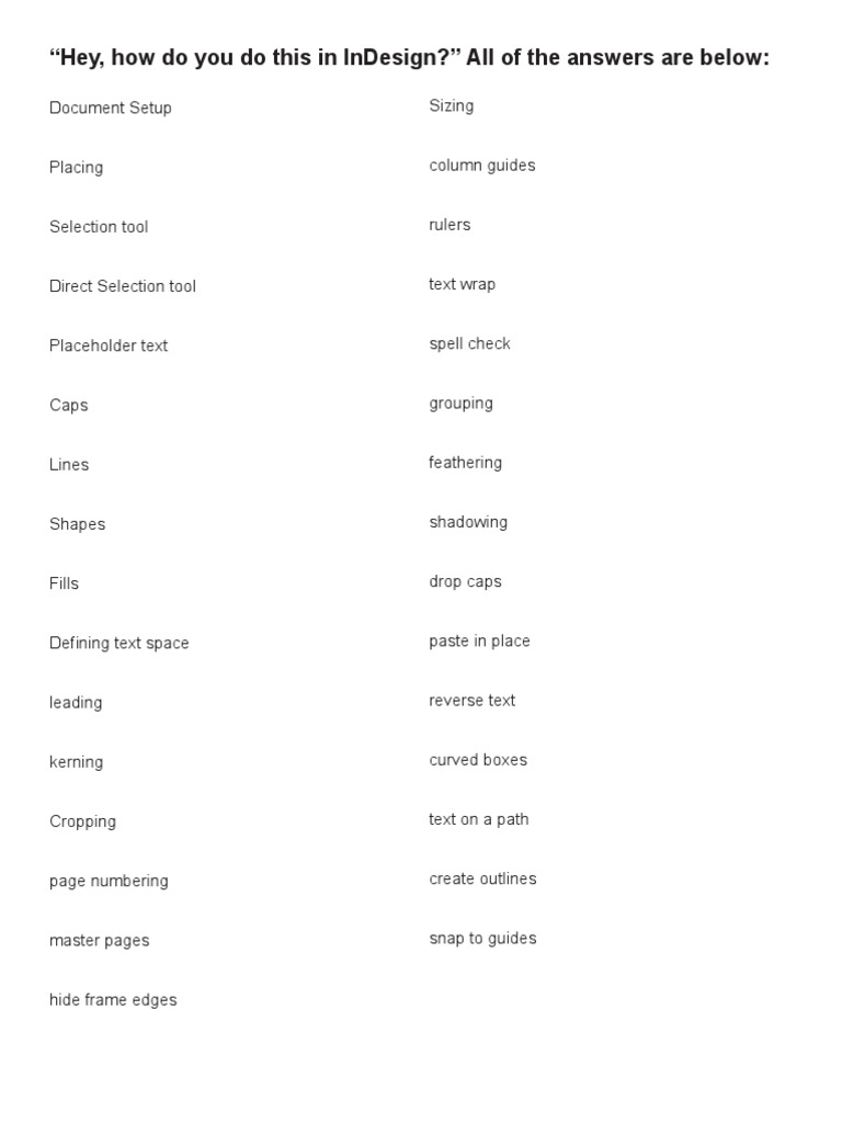 Ungrouping in InDesign Explained | PDF