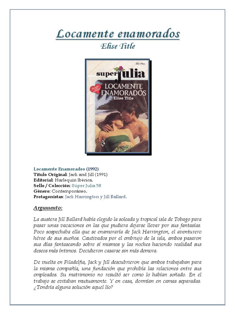 Elise Title - Locamente Enamorados | PDF | Boda | Piratería, image size:768x1024