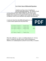 Notes on First Order Linear Systems