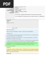 Relações Internacionais Avaliação Turma 5 b