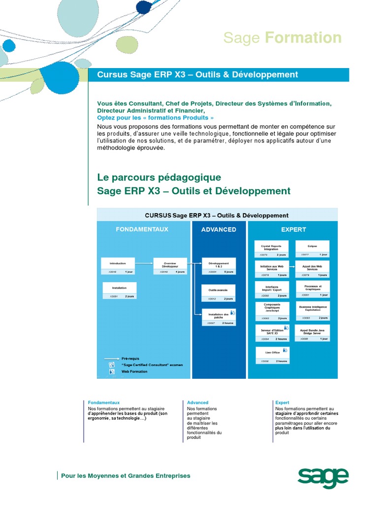 Formation Sage ERP X3 pour Experts | PDF | Progiciel de gestion intégré ...