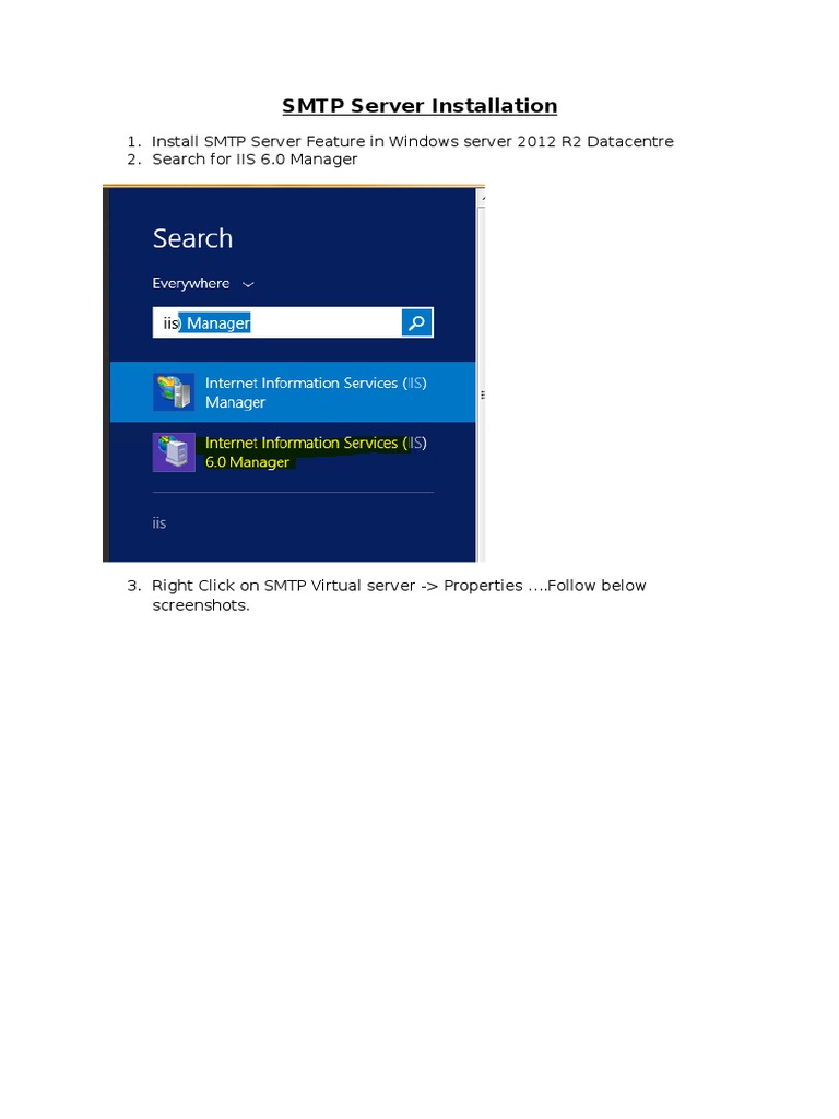 Installing SMTP Server on Windows 10 | PDF | Network Service | Computer ...