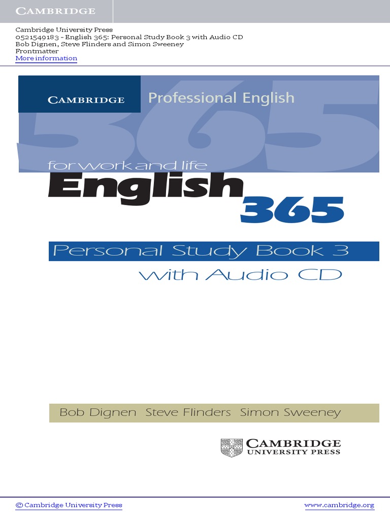 English 365 - Personal Study Book 3 | PDF | Classroom | English Language