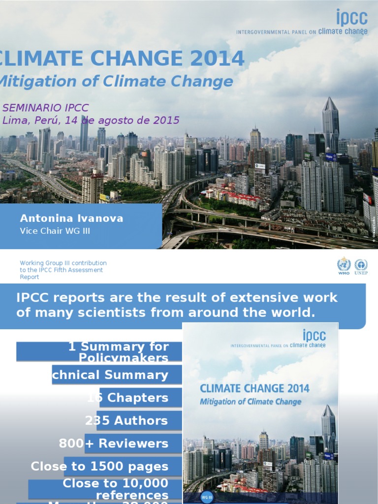 IPCC WG3 AR5 Presentation | PDF | Intergovernmental Panel On Climate ...