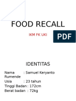 Food Recall Samuel