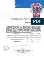 Certificado Servi 2 Reciclagem Cicero Teodorio PDF