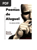 Poemas de Aluguel - Ricardo Machado