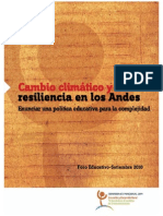 Cambio Climatico y Resiliencia en Los Andes