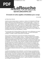 Rechacemos El Tratado de Lisboa