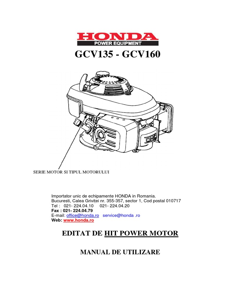 GCV160 Manual | PDF