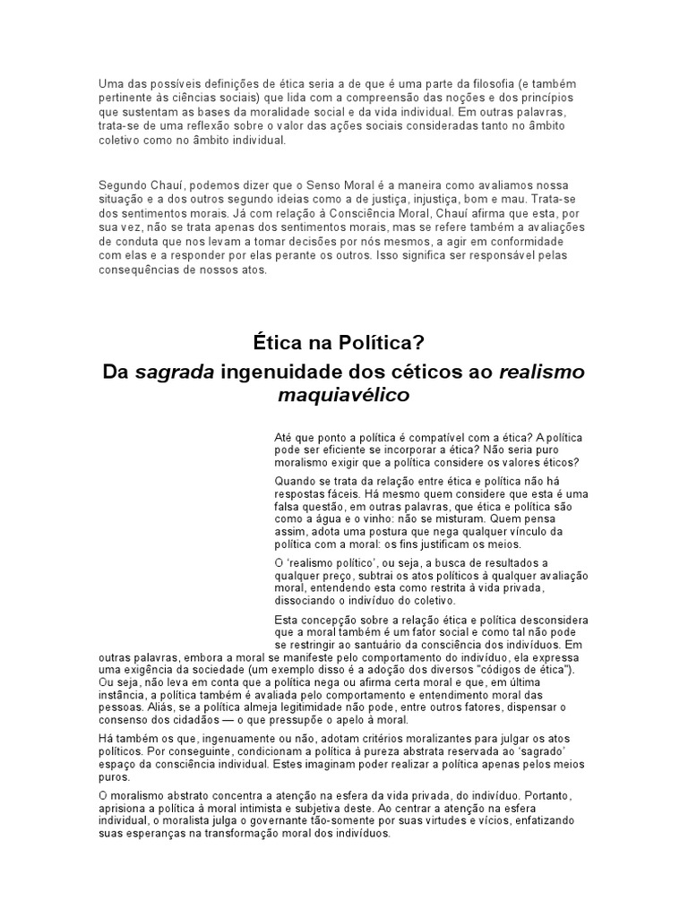 O Que E Senso Moral De Alguns Exemplos