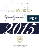 Folleto UNAM Esp Bienvenidos-2014