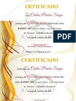 Certificado Brasilia Sanzia