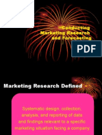 Conducting Marketing Research and Forecasting Demand