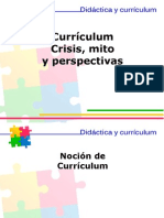 Currículum Crisis Mitos y Perspectivas 