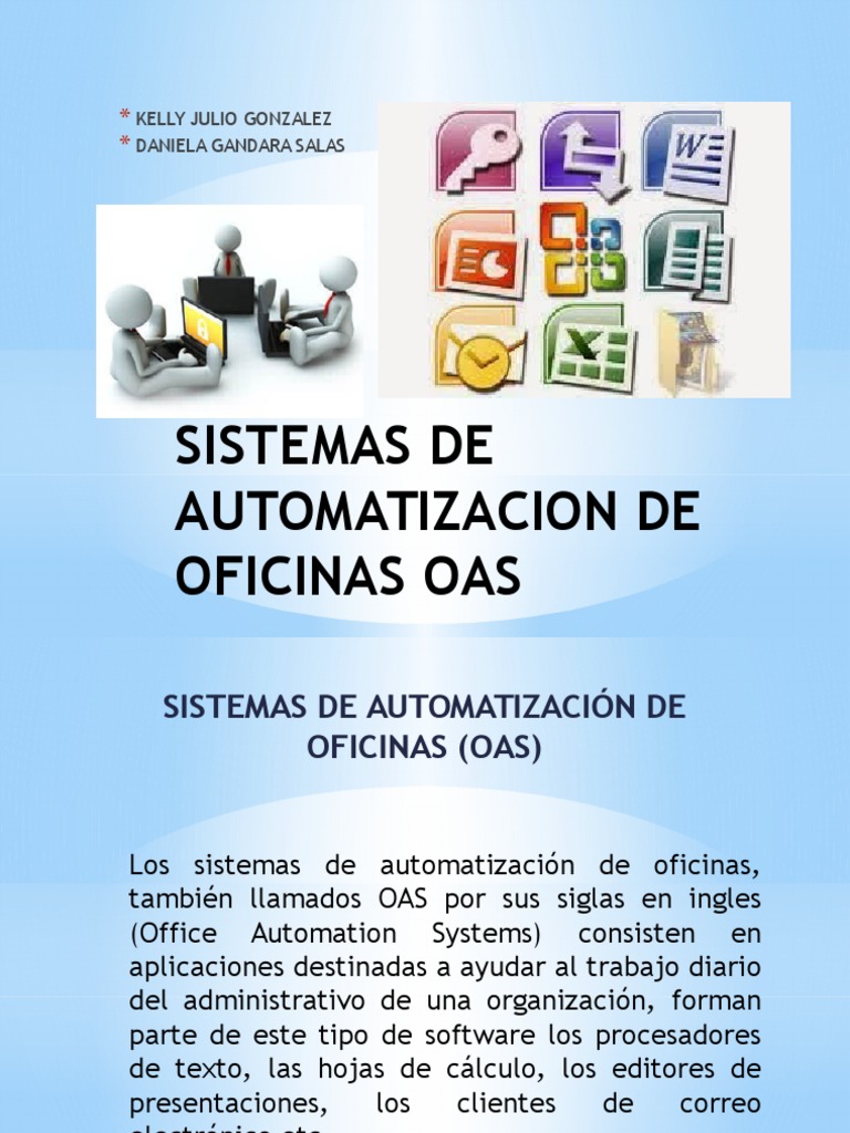 Sistemas de Automatizacion de Oficinas Oas | PDF | Computadoras