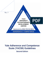 Yale Adherence and Competence Scale II Guidelines