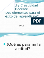 Actitud y Creatividad Docente