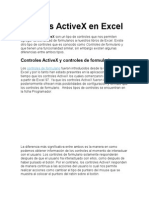 Ontroles ActiveX en Excel
