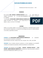 Contrato de Promesa de Veddnta y Opción de Compra