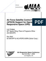 Air Force Satellite Control Network (AFSCN) Support for Operational Responsive Space (ORS)