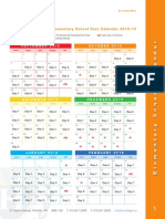 Elementary Calendar 8 Day Schedule 2015-16