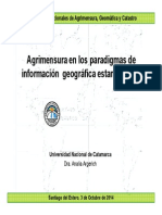 Agrimensura en Los Paradigmas de Información Geográfica Estandarizada