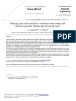 Selecting Time Scale Resolution To Evaluate Water Saving and Retention Potential of Rainwater Harvesting Tanks