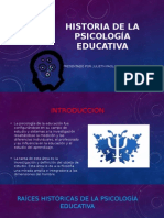 Historia de La Psicología Educativa