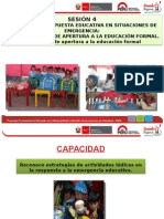 ETAPAS DE LA RESPUESTA EDUCATIVA EN SITUACIONES DE EMERGENCIA