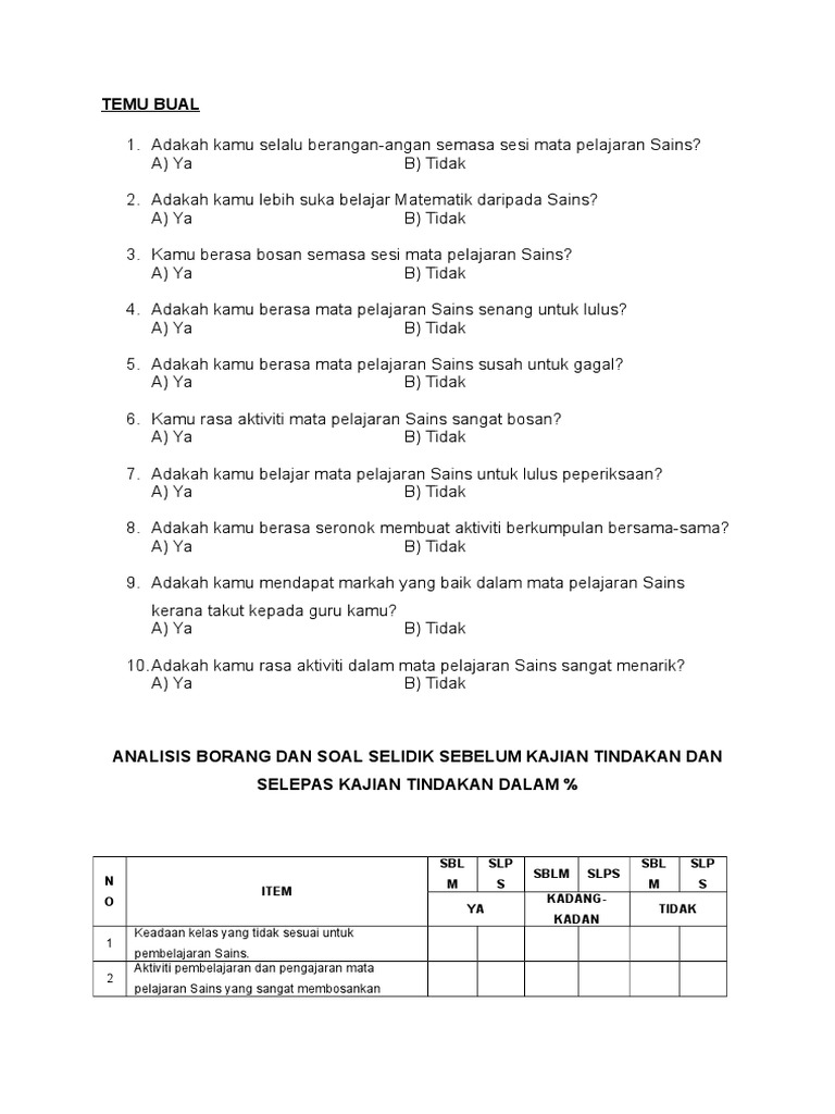 Contoh Soalan Temubual Pdf