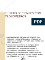  Estudio de Tiempos Con Cronometro