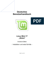 LINUX Mint Benutzhandbuchgerman 17.0